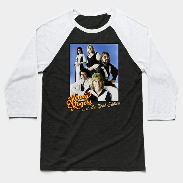 Kenny Rogers And The First Edition Baseball T-Shirt by BigOrangeShirtShop